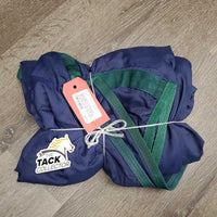 Closed Front Nylon Sheet, 2 legs *gc/fair, mnr dirt, stains, hair, faded, sm tears, zip tie, threads, pills, film, puckers, shrunk?