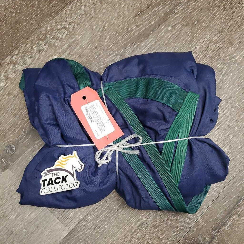 Closed Front Nylon Sheet, 2 legs *gc/fair, mnr dirt, stains, hair, faded, sm tears, zip tie, threads, pills, film, puckers, shrunk?