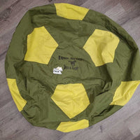 Hvy Cordura Exercise Ball Cover *vgc, mnr dirt, hair, & snags, peeling logo, older
