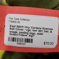 Hvy Cordura Exercise Ball Cover *vgc, mnr dirt, hair, & snags, peeling logo, older
