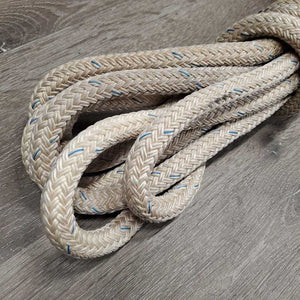 Soft Thick Nylon Yacht Rope Mecate Rein *gc, dirt, stains, snags, cuts, stretched, discolored