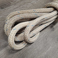Soft Thick Nylon Yacht Rope Mecate Rein *gc, dirt, stains, snags, cuts, stretched, discolored