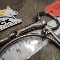 Dexter Ring Bit, half cheek *gc/fair, dirty, bent ring, residue, scratches, stains
