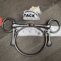 Dexter Ring Bit, half cheek *gc/fair, dirty, bent ring, residue, scratches, stains

