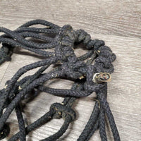 Cotton Rope Hay Net, Double Ended Snap *gc, clean, mnr dirt & hay