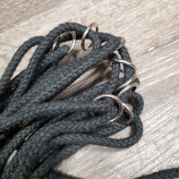 Cotton Rope Hay Net, Double Ended Snap *gc, clean, mnr dirt & hay
