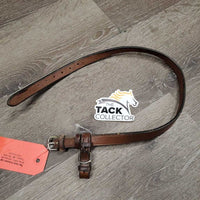 Flash Strap, Buckle Noseband Attachment *fair/gc, dirty, older, residue, chew marks, v.stiff & dry
