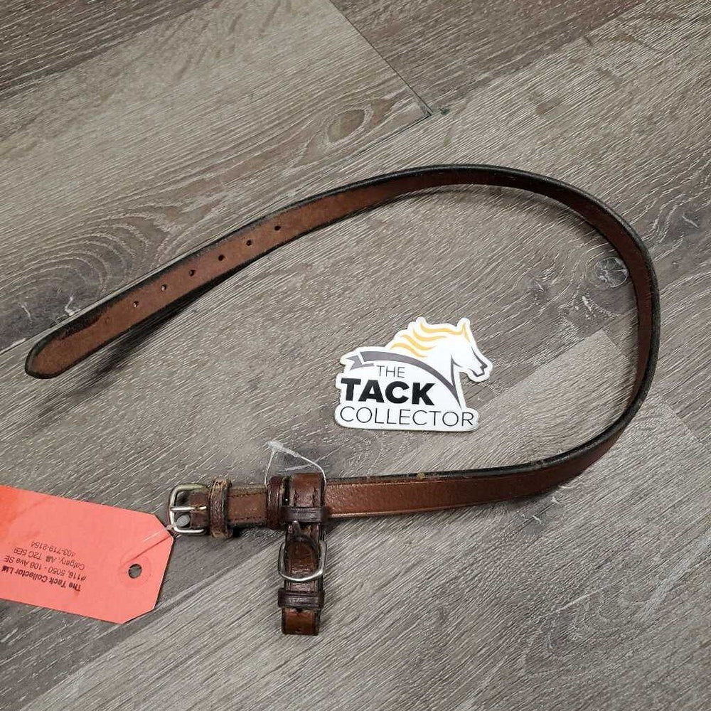 Flash Strap, Buckle Noseband Attachment *fair/gc, dirty, older, residue, chew marks, v.stiff & dry