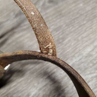 Flat Cavasson *fair/gc, chewed, unstitched seams, zholes, scrapes, dirt, older, stains
