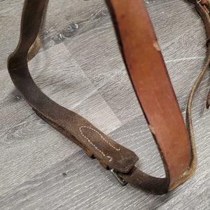 Flat Cavasson *fair/gc, chewed, unstitched seams, zholes, scrapes, dirt, older, stains