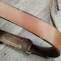 Flat Cavasson *fair/gc, chewed, unstitched seams, zholes, scrapes, dirt, older, stains
