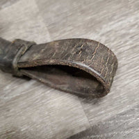 Flat Breastplate *NO Straps, gc/fair, dirty, v.stiff, v.dry, xholes, cracked! stains, discolored
