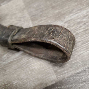 Flat Breastplate *NO Straps, gc/fair, dirty, v.stiff, v.dry, xholes, cracked! stains, discolored