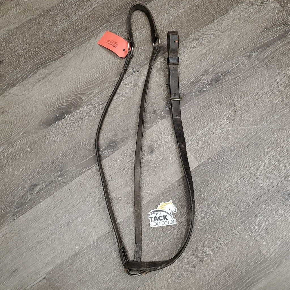 Flat Breastplate *NO Straps, gc/fair, dirty, v.stiff, v.dry, xholes, cracked! stains, discolored
