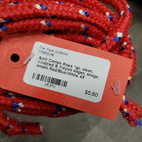 Soft Cotton Rope *gc, clean, v.rubbed & frayed edges, snags, smells
