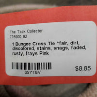 1 Bungee Cross Tie *fair, dirt, discolored, stains, snags, faded, rusty, frays
