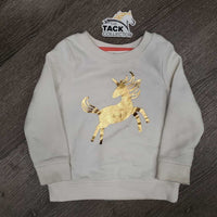 TODDLER Unicorn Sweatshirt *gc, clumpy, mnr dirt?stains