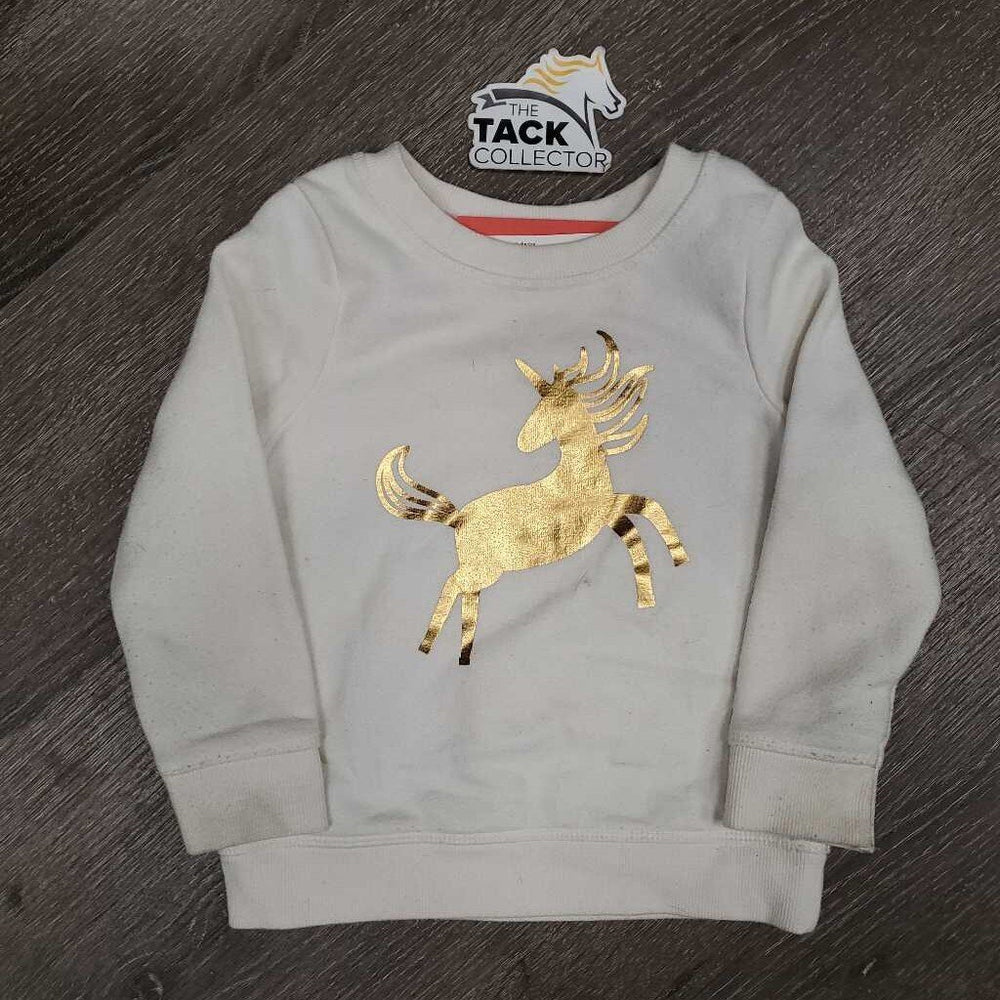 TODDLER Unicorn Sweatshirt *gc, clumpy, mnr dirt?stains