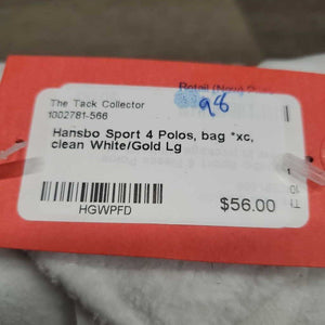 4 Polos, bag *xc, clean