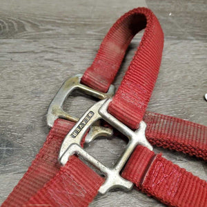 Thick Nylon Halter *gc, dirt, edge rubs & frays, oxidized