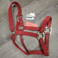Thick Nylon Halter *gc, dirt, edge rubs & frays, oxidized