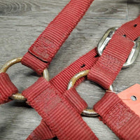 Thick Nylon Halter *gc, dirt, edge rubs & frays, oxidized
