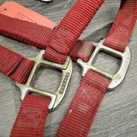 Thick Nylon Halter *gc, dirt, edge rubs & frays, oxidized
