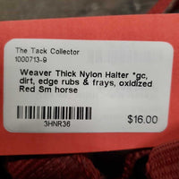 Thick Nylon Halter *gc, dirt, edge rubs & frays, oxidized