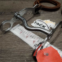 LS Med Port CurbBit, Soft Narrow Split Reins *vgc, clean, mnr film & scraped edges
