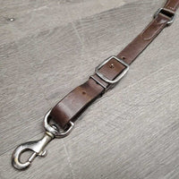 2.75" Tooled Leather Western Breastcollar, snap *xc/vgc, v.mnr dirt, rubs & film
