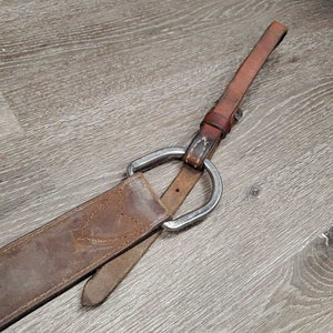 2.75" Tooled Leather Western Breastcollar, snap *xc/vgc, v.mnr dirt, rubs & film
