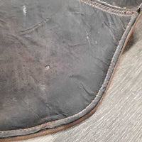 Lg Belly Girth, 2x els, center d ring *gc/fair, clean, faded, stains, rubs, residue, hairy seams, older

