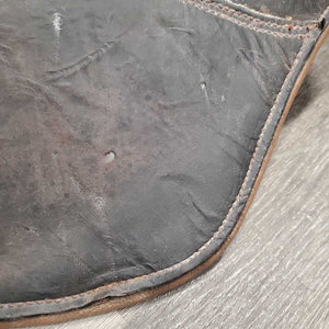 Lg Belly Girth, 2x els, center d ring *gc/fair, clean, faded, stains, rubs, residue, hairy seams, older