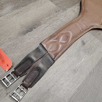 Lg Belly Girth, 2x els, center d ring *gc/fair, clean, faded, stains, rubs, residue, hairy seams, older
