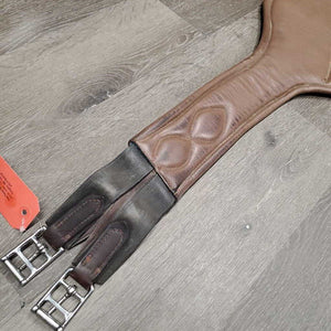 Lg Belly Girth, 2x els, center d ring *gc/fair, clean, faded, stains, rubs, residue, hairy seams, older