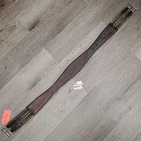 Padded Girth, 2x els *gc/fair, UNDONE stitching, rubs, faded, dirt, stains, stretched
