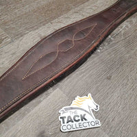 Padded Girth, 2x els *gc/fair, UNDONE stitching, rubs, faded, dirt, stains, stretched
