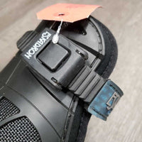 Hind Boots, sliding lock closure *gc, clean, residue, scratches, marker, older, mnr hairy, rubs &pills
