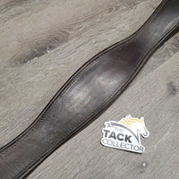 Narrow LKeather Girth, 1x els *gc, dirty, rubs, faded, rust, older
