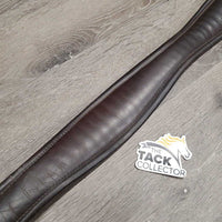 Narrow LKeather Girth, 1x els *gc, dirty, rubs, faded, rust, older
