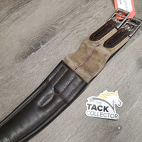 Narrow LKeather Girth, 1x els *gc, dirty, rubs, faded, rust, older
