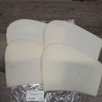 4 Thin Foam Shims *vgc, mnr dirt, hair, curled edge