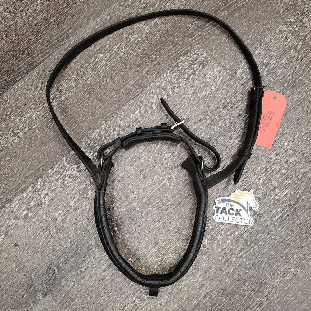 Wide Padded Leather Crank Noseband *gc, NO FLash, residue, cracking, creases, dry