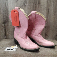 Children's Pointy Toe Cowgirl Boots *gc, dirt, stains, rubs, sm lining tear, PROCEEDS DONATED
