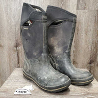 Insulated Rubber Boots *gc, dirty, stained, mnr hair, sm tears PROCEEDS DONATED
