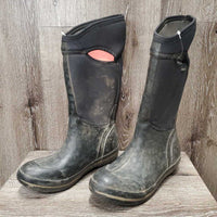 Insulated Rubber Boots *gc, dirty, stained, mnr hair, sm tears PROCEEDS DONATED
