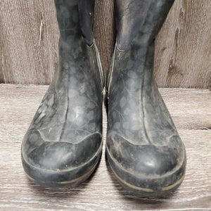 Insulated Rubber Boots *gc, dirty, stained, mnr hair, sm tears PROCEEDS DONATED