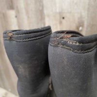 Insulated Rubber Boots *gc, dirty, stained, mnr hair, sm tears PROCEEDS DONATED
