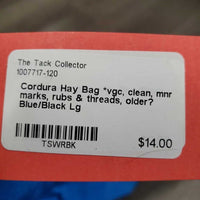Cordura Hay Bag *vgc, clean, mnr marks, rubs & threads, older?
