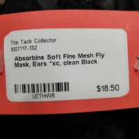 Soft Fine Mesh Fly Mask, Ears *xc, clean
